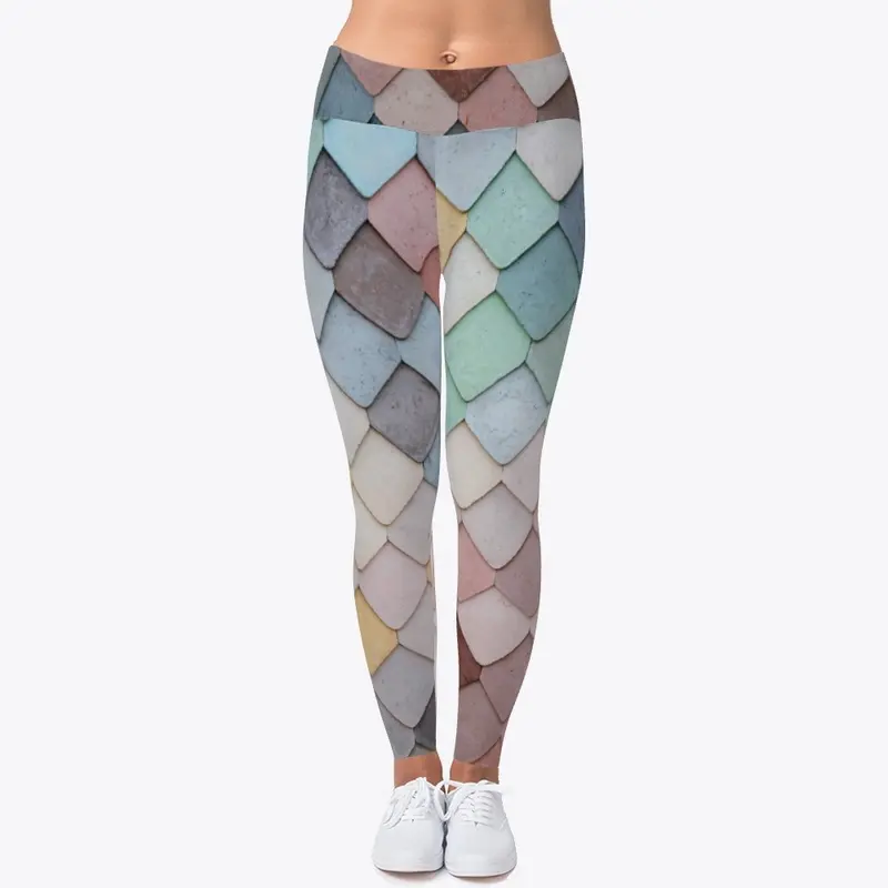 Women Square Art Leggings